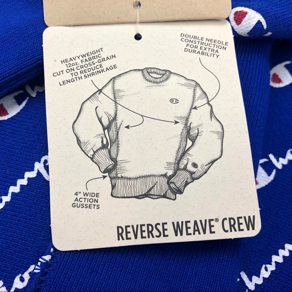 Champion Crewneck Reverse Weave All Over Print XL - Picture 6 of 6